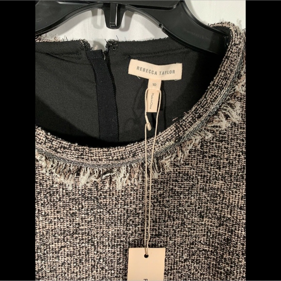 NWT $495 Rebecca Taylor Stretch Tweed Dress - Picture 5 of 8